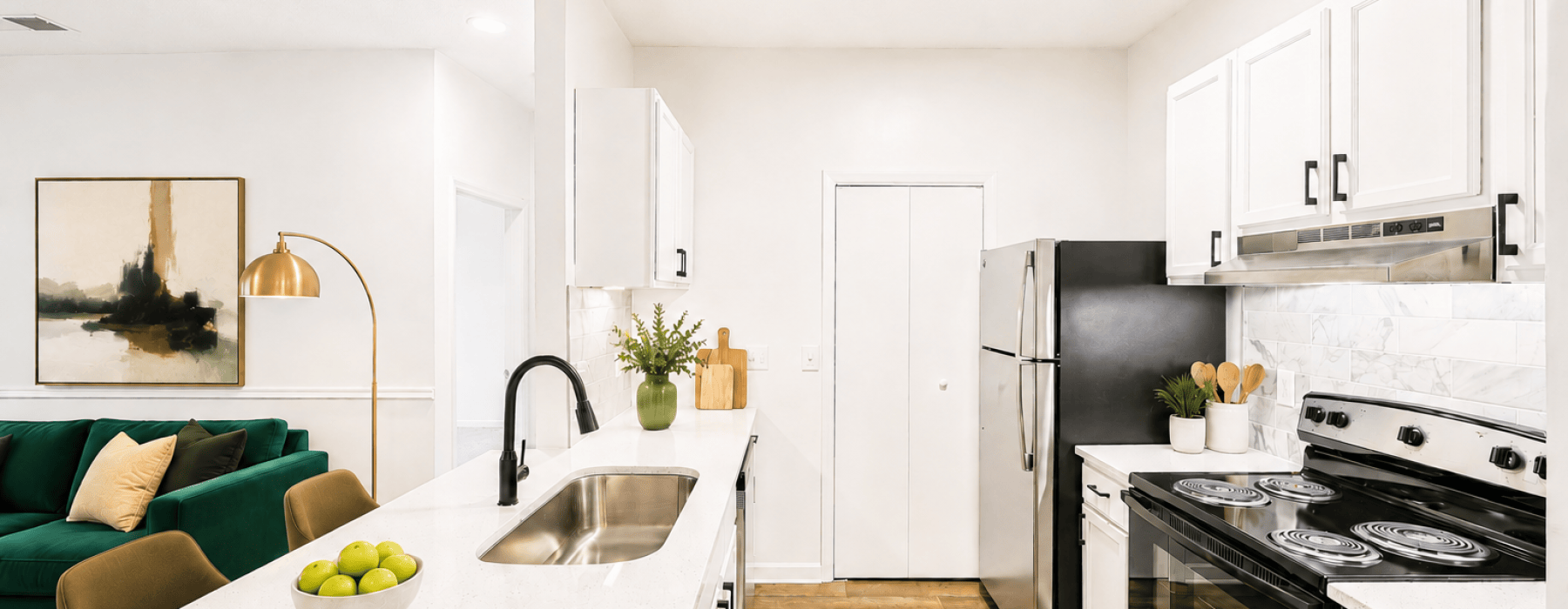 Two bed and 2.5 bath spacious floorplan